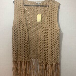 Fringe crochet vest